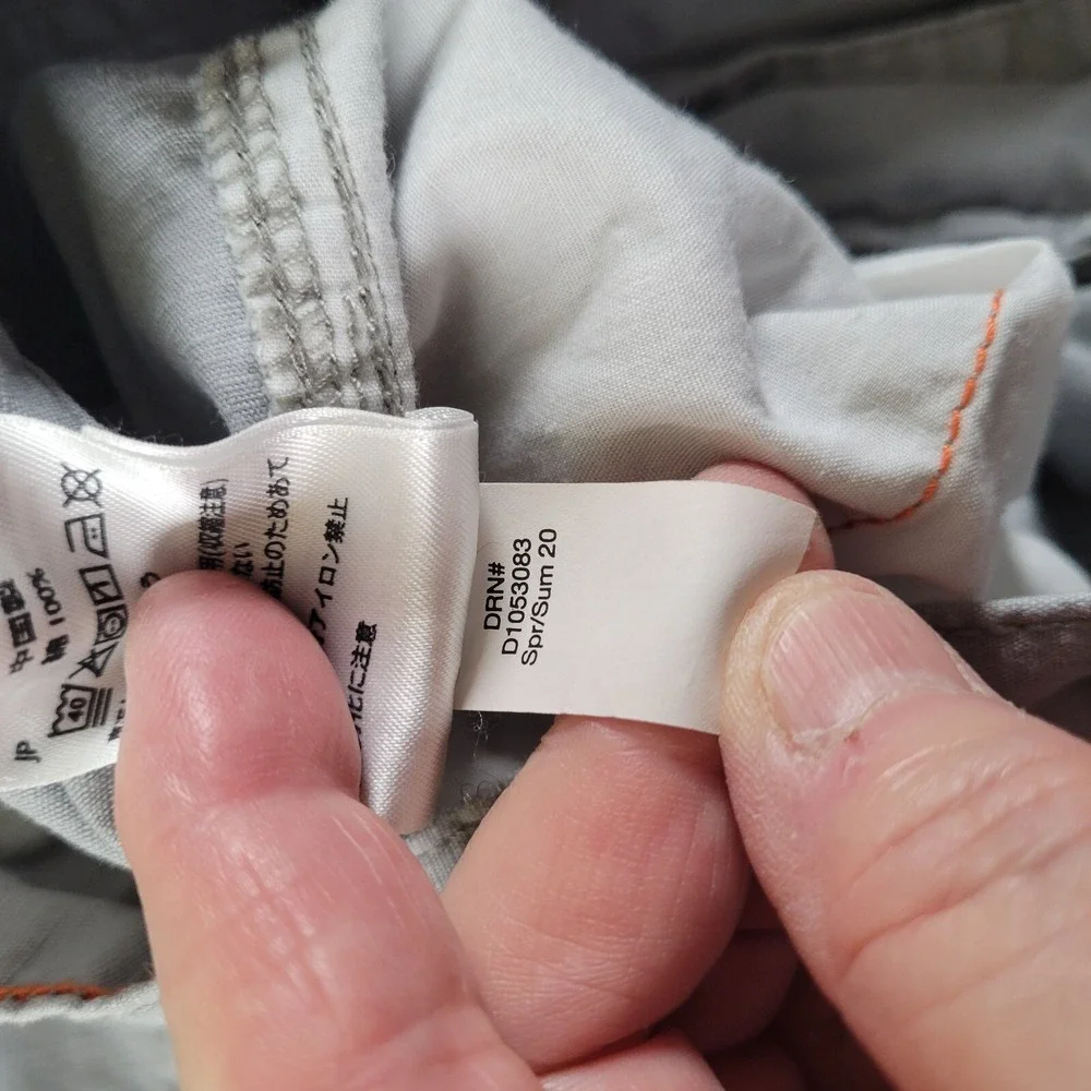 Eddie Bauer Cargo Shorts Mens 35 Rip Stop Specially Dyed Gray Cotton - Picture 5 of 9